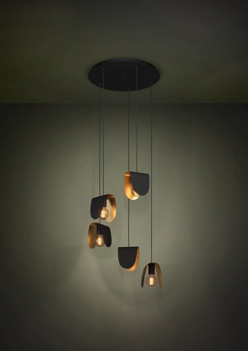 EGLO Serenara Lámpara de techo colgante acero negrooro 390183