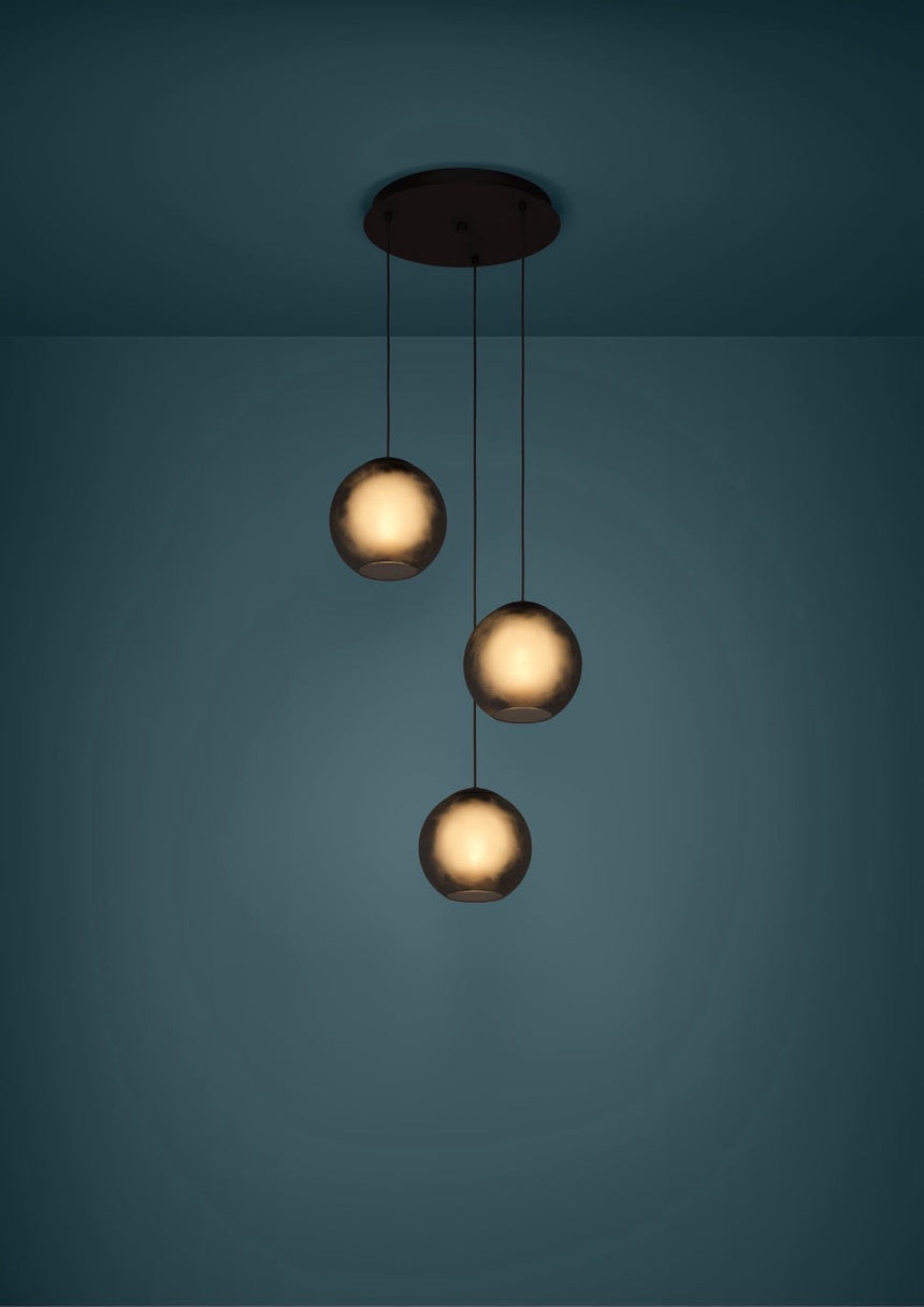 EGLO Arangona Lámpara de techo colgante acero vidrio negro - 390213