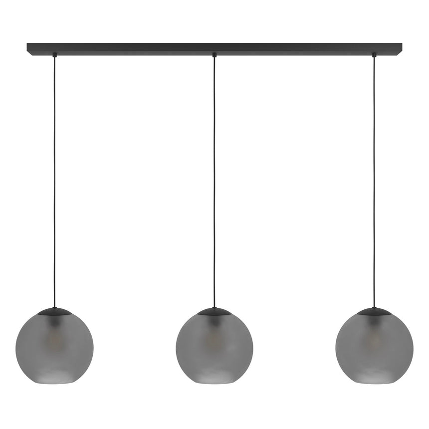 EGLO Arangona Lámpara de techo colgante acero vidrio negro - 390214