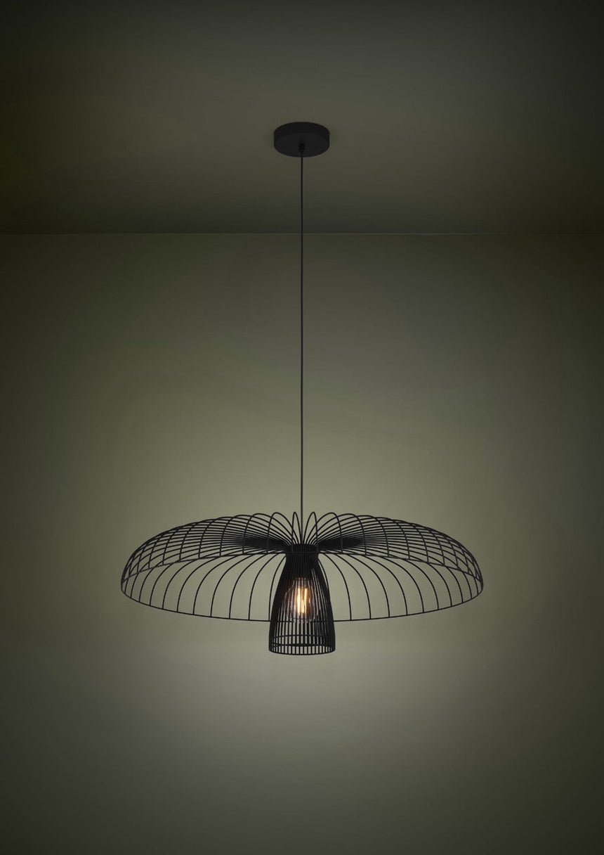 EGLO Champerico Lámpara de techo colgante acero negro 390216