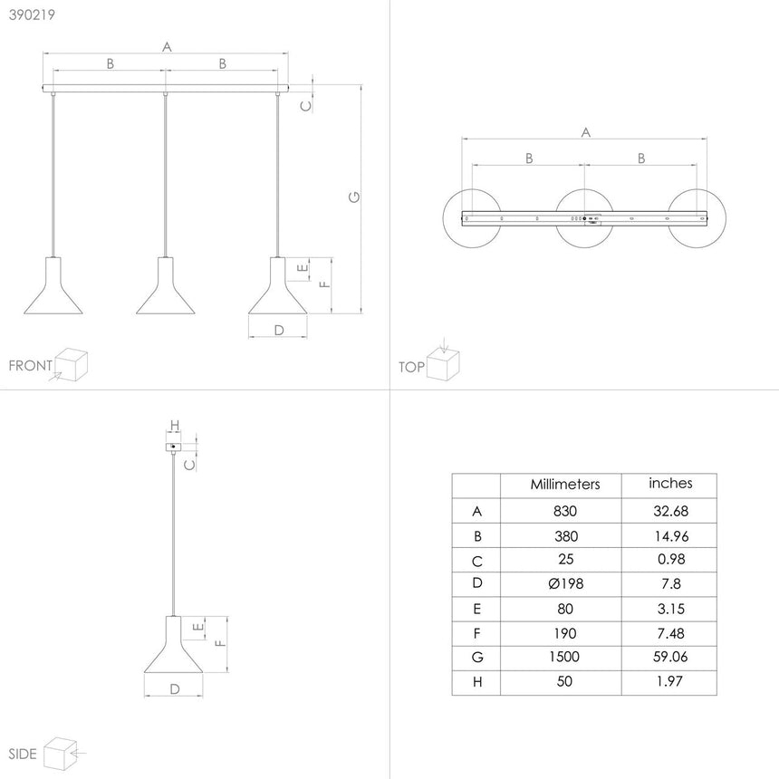 EGLO Morescana Lámpara de techo colgante acero negro 390219