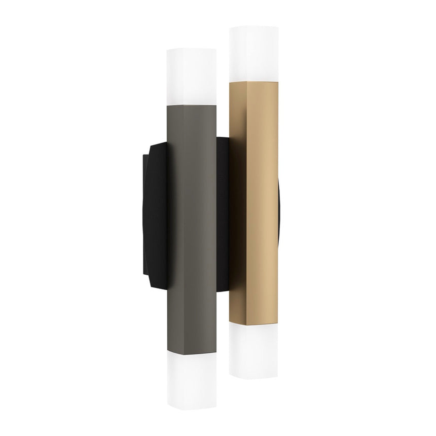 EGLO Estanterios Lámpara de pared LED aluminioacero negrogriscafé 390223