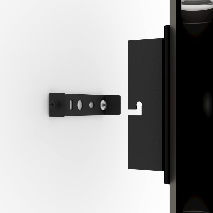 EGLO Estanterios Lámpara de pared LED aluminioacero negrogriscafé 390223