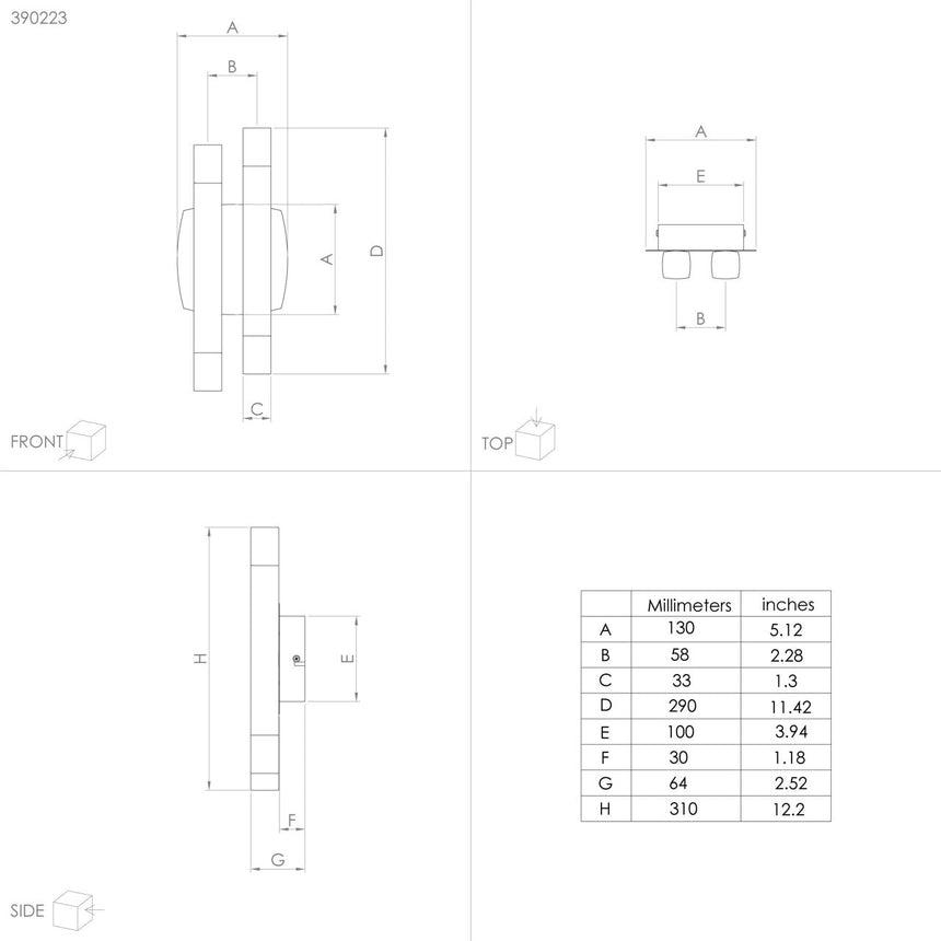 EGLO Estanterios Lámpara de pared LED aluminioacero negrogriscafé 390223