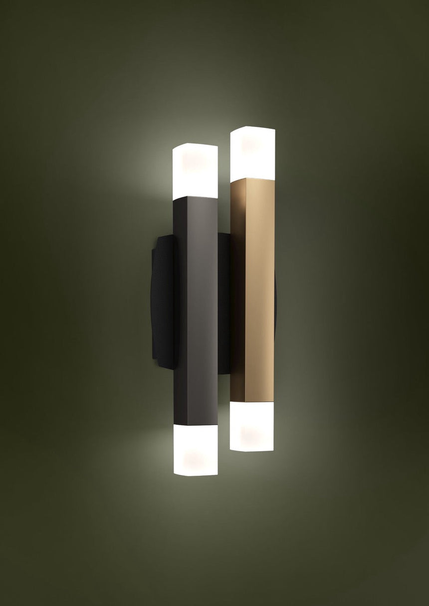 EGLO Estanterios Lámpara de pared LED aluminioacero negrogriscafé 390223