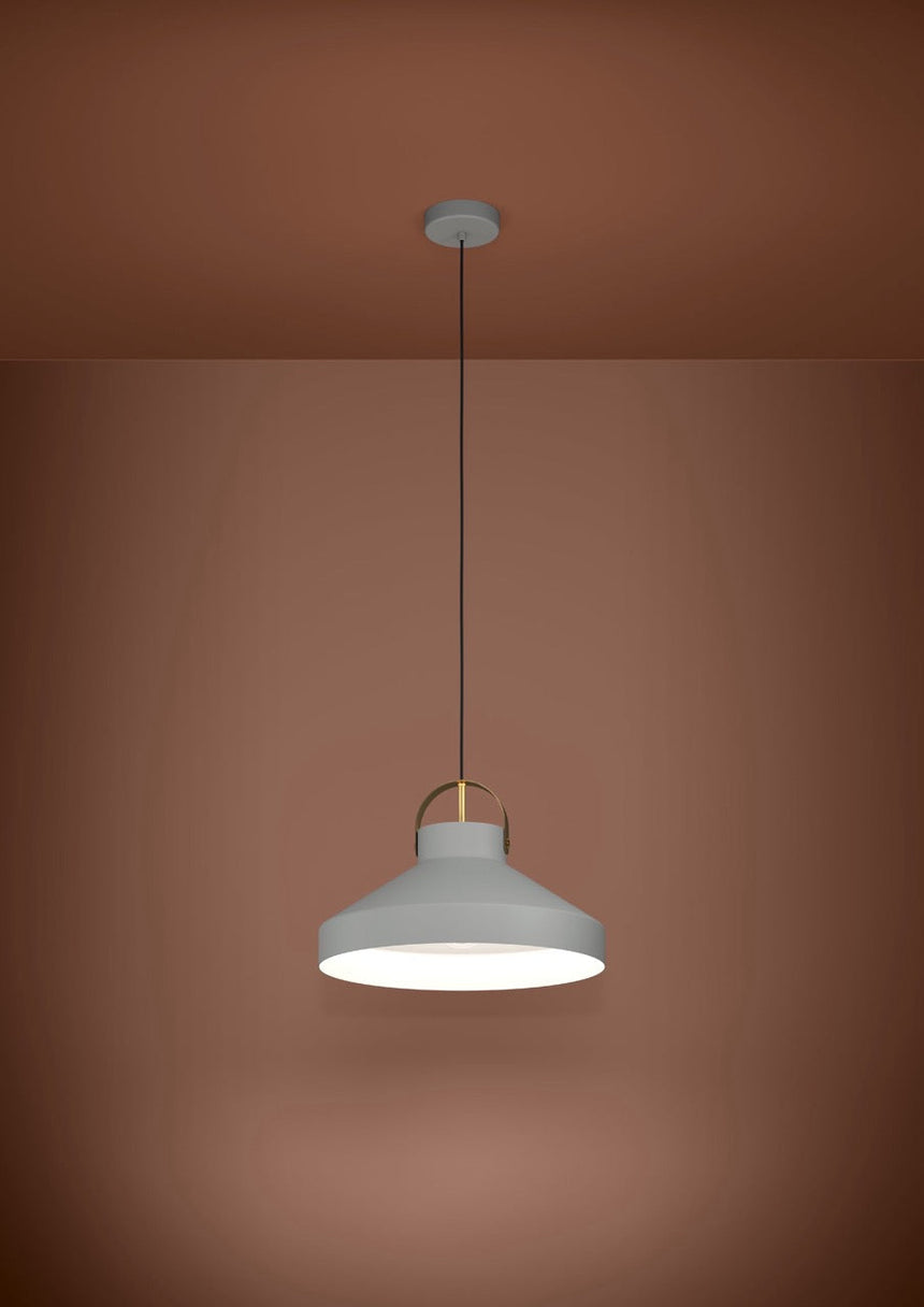 EGLO Estepona Lámpara de techo colgante acero grislatón cepillado 390226