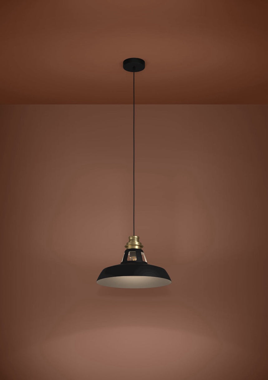 EGLO Espinardo Lámpara de techo colgante acero negrooro 390229