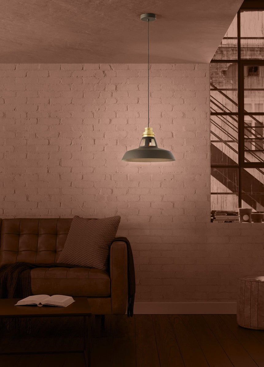 EGLO Espinardo Lámpara de techo colgante acero negrooro 390229