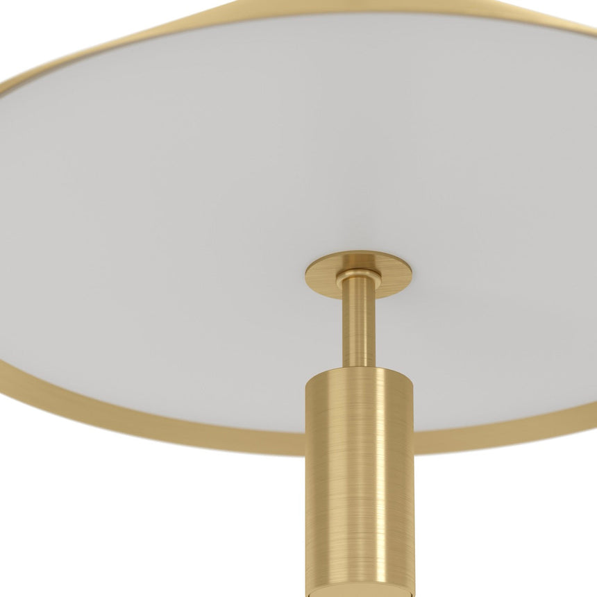 EGLO Paraguay Lámpara de techo colgante LED regulable acero plástico negrolatón cepillado blanco 390272