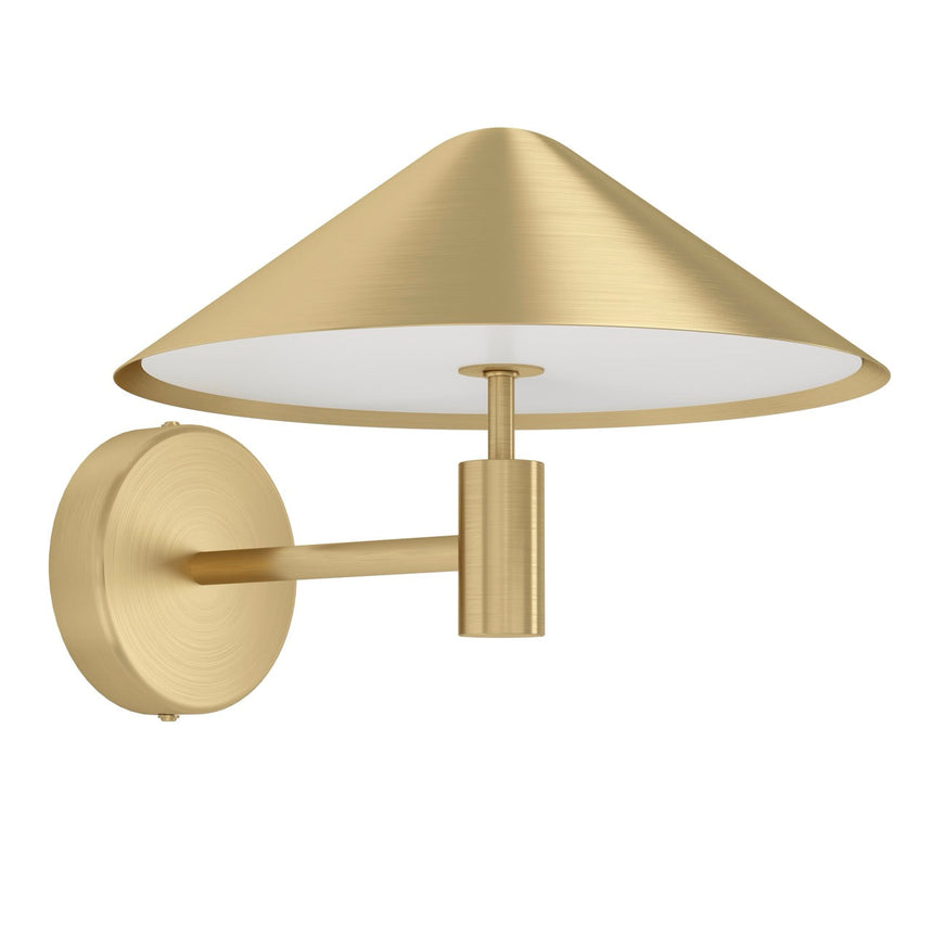 EGLO Paraguay Lámpara de pared LED acero plástico latón cepillado blanco 390273