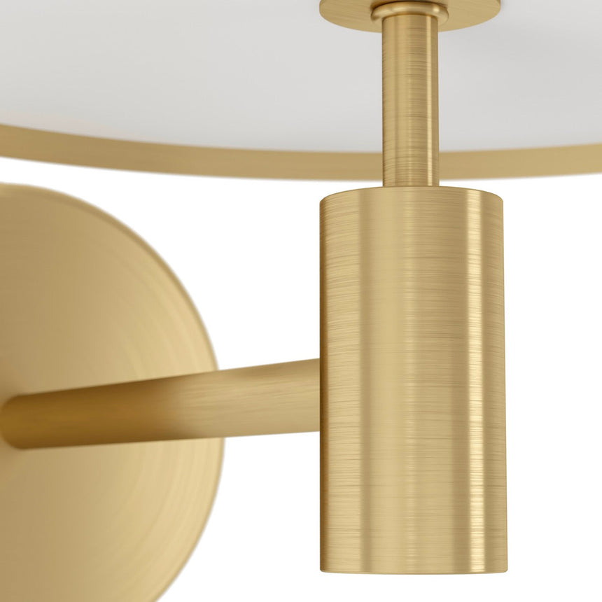 EGLO Paraguay Lámpara de pared LED acero plástico latón cepillado blanco 390273