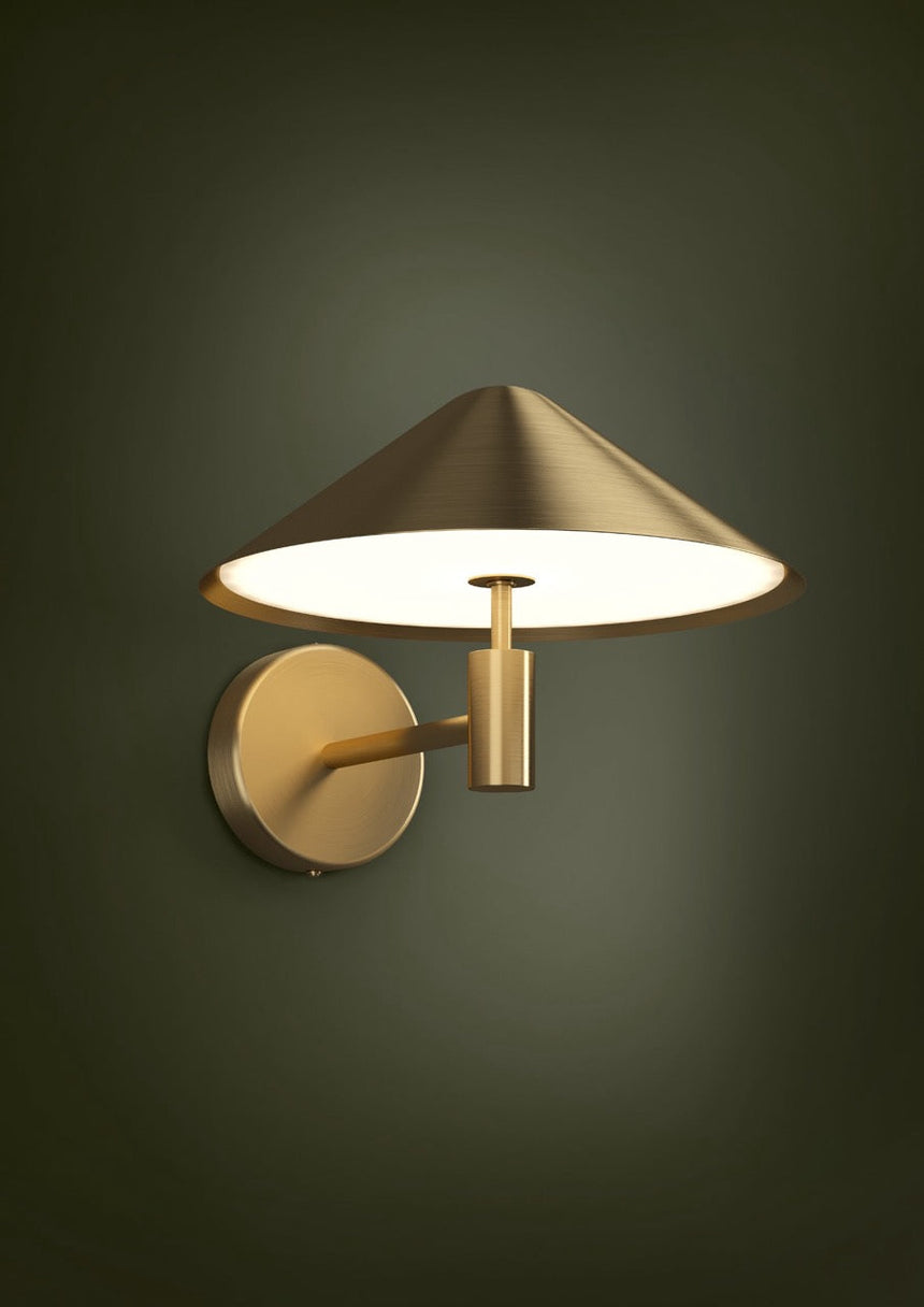 EGLO Paraguay Lámpara de pared LED acero plástico latón cepillado blanco 390273