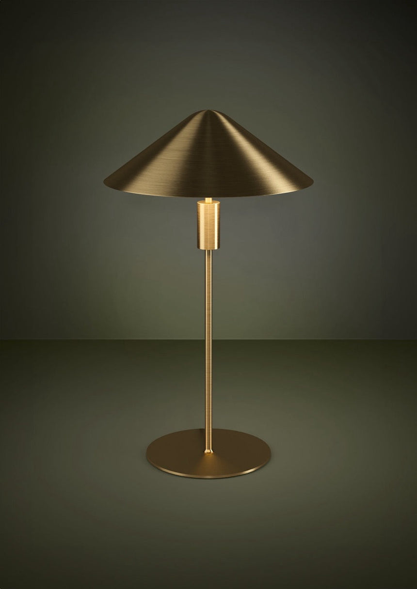 EGLO Paraguay Lámpara sobremesa LED regulable acero latón cepillado 390274