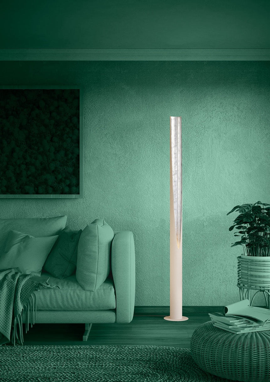 EGLO Prebone 2 Lámpara de pie LED aluminioacero arenaplata 390283