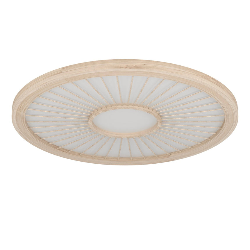 EGLO Dehesa Plafón LED regulable aluminioacero madera blanco naturaleza 390296