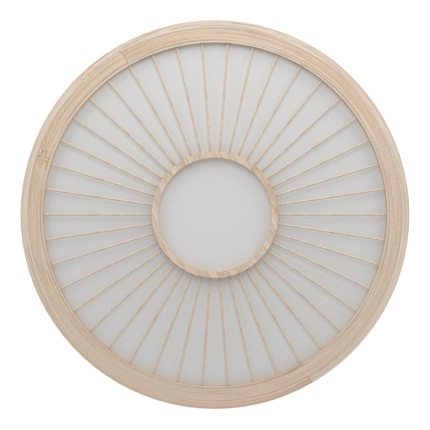EGLO Dehesa Plafón LED regulable aluminioacero madera blanco naturaleza 390296