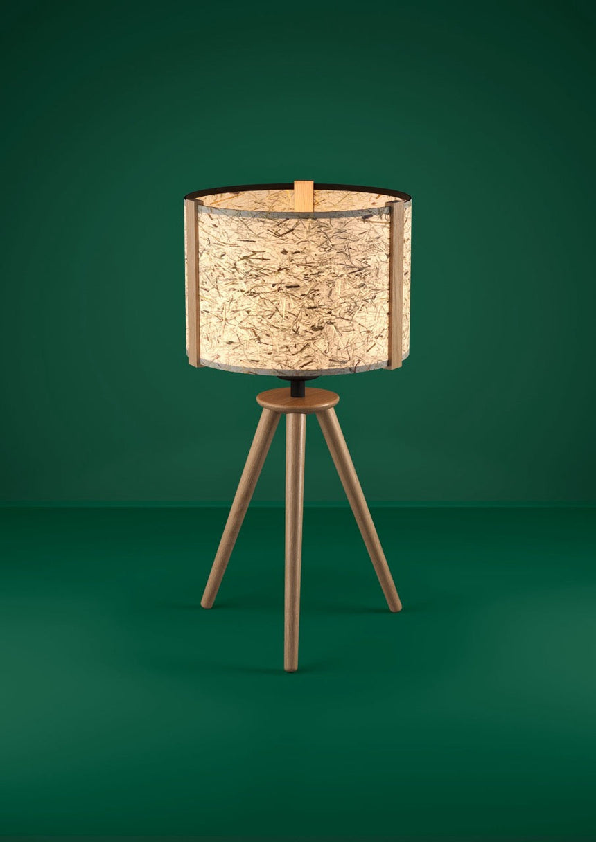 EGLO Hontongas Lámpara sobremesa maderaacero tejido con heno cafénegro beigeverde 390325