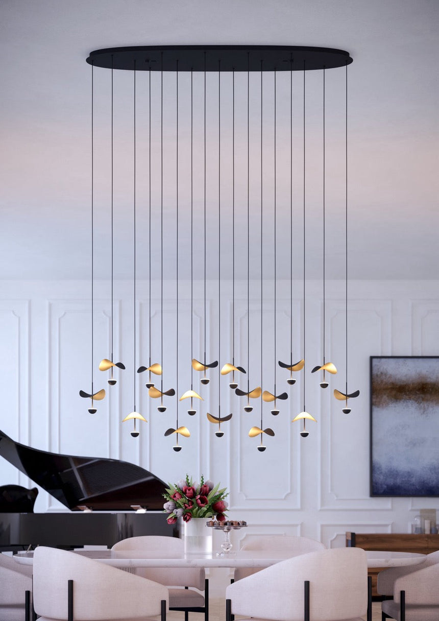 EGLO LAMP. DRACERA PENDANT BLACK/GOLD EGLO390343