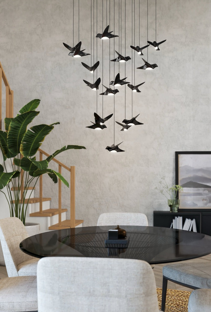 EGLO Paratebueno Lámpara de techo colgante LED regulable acero aceroplástico negro - 390352