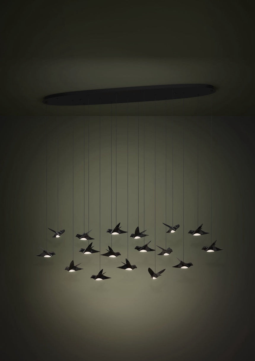 EGLO Paratebueno Lámpara de techo colgante LED regulable acero aceroplástico negro - 390353