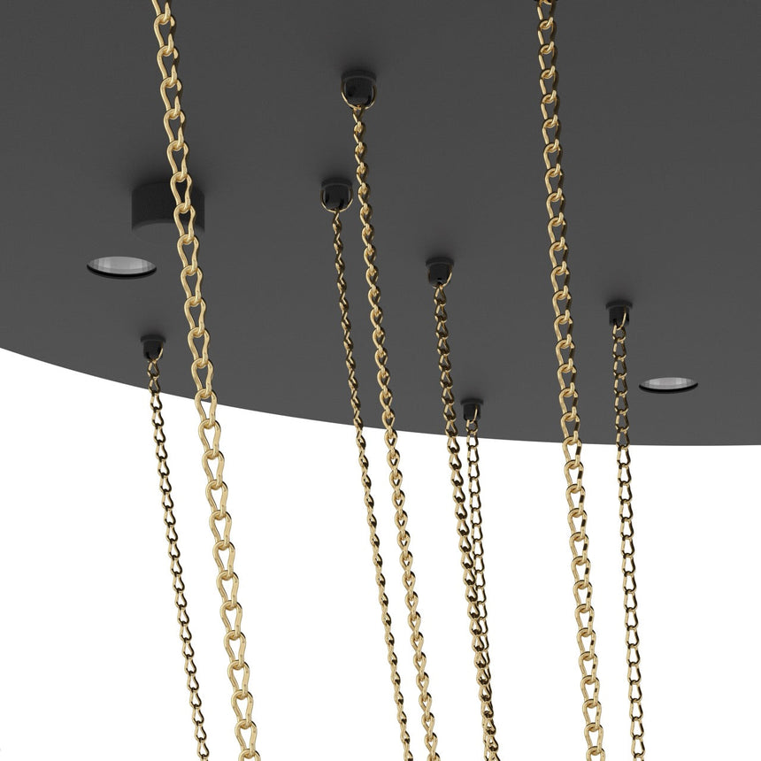 EGLO Trepuco Lámpara de techo colgante LED regulable acero acero negro latón 390355