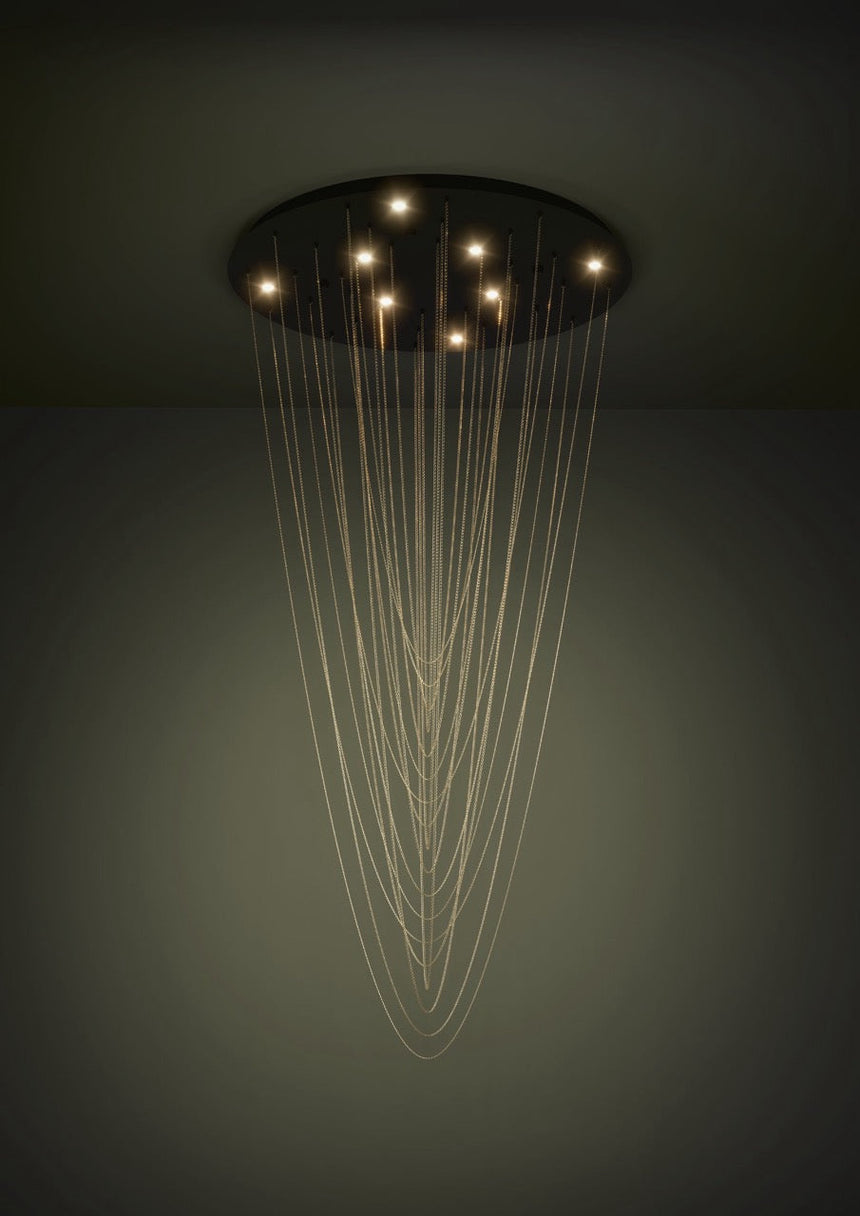 EGLO Trepuco Lámpara de techo colgante LED regulable acero acero negro latón 390355