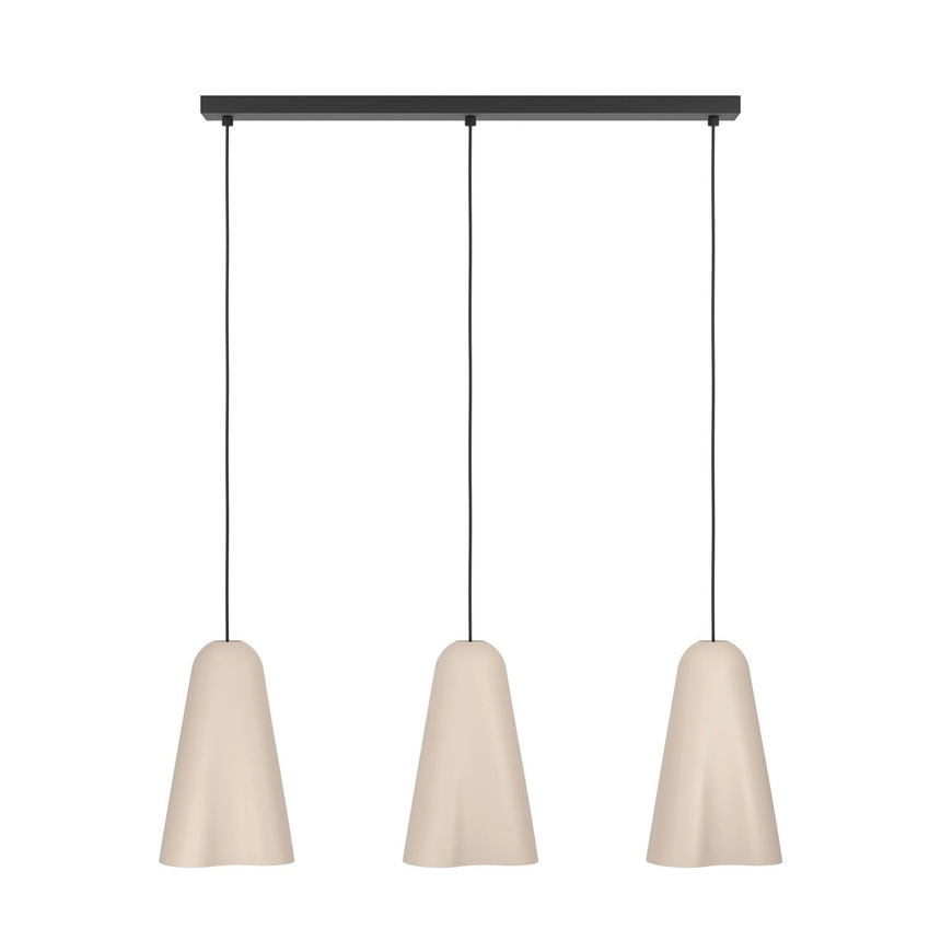 EGLO Tolleric Lámpara de techo colgante acero cerámica negro arena 390364