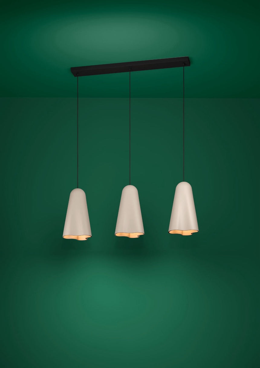 EGLO Tolleric Lámpara de techo colgante acero cerámica negro arena 390364