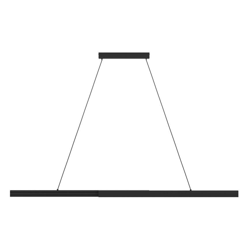 EGLO Montebuono Lámpara de techo colgante LED regulable aluminioacero plástico negro anodizado blanco 390368