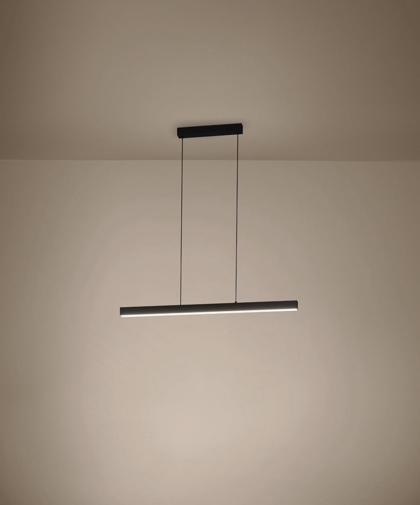 EGLO Montebuono Lámpara de techo colgante LED regulable aluminioacero plástico negro anodizado blanco 390368