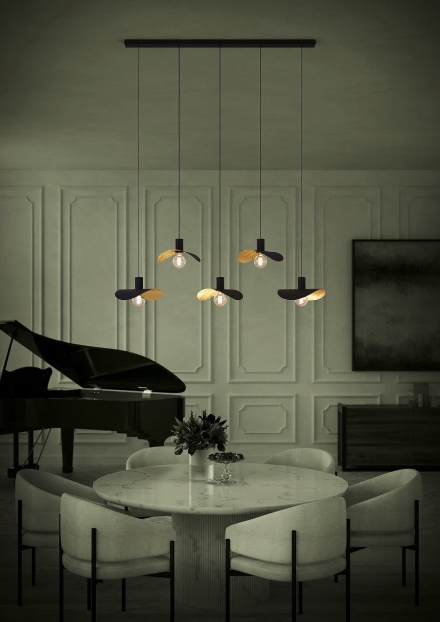 EGLO Saceda Lámpara de techo colgante acero negrooro 390396