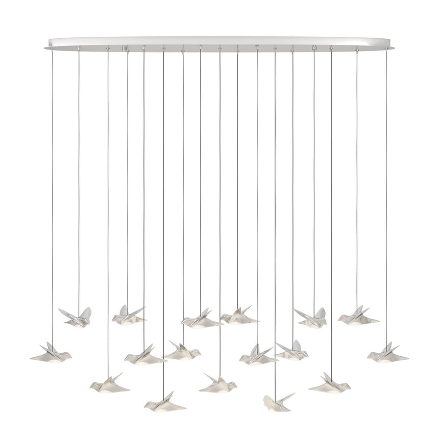 EGLO Paratebueno 1 Lámpara de techo colgante LED regulable acero aceroplástico cromo 390403