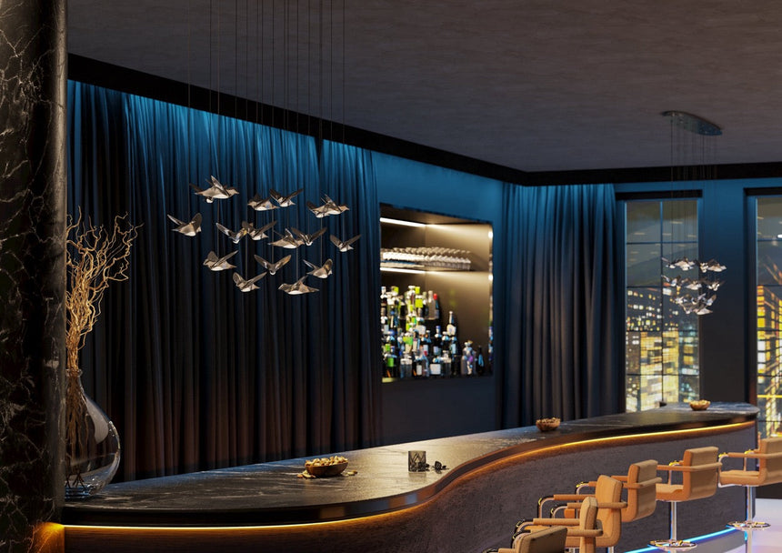 EGLO Paratebueno 1 Lámpara de techo colgante LED regulable acero aceroplástico cromo 390403