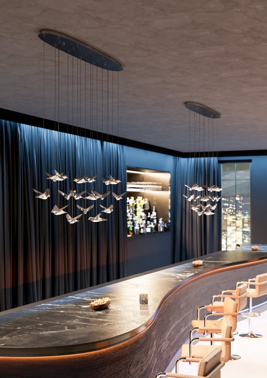 EGLO Paratebueno 1 Lámpara de techo colgante LED regulable acero aceroplástico cromo 390403