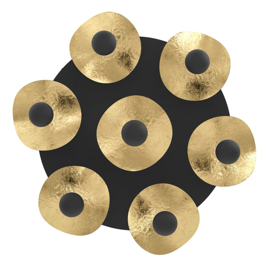 EGLO Dracera Plafón LED regulable acero acero negro negrooro 390411