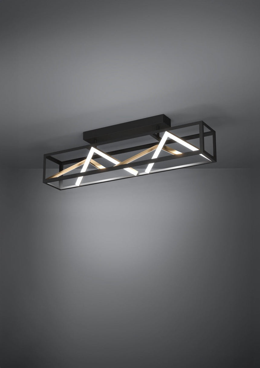 EGLO Penela Plafón LED portátil regulable aluminioacero negrooro 390416