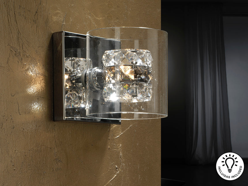 Lámpara aplique de pared Schuller Flash 1 luz transpare - vista 2