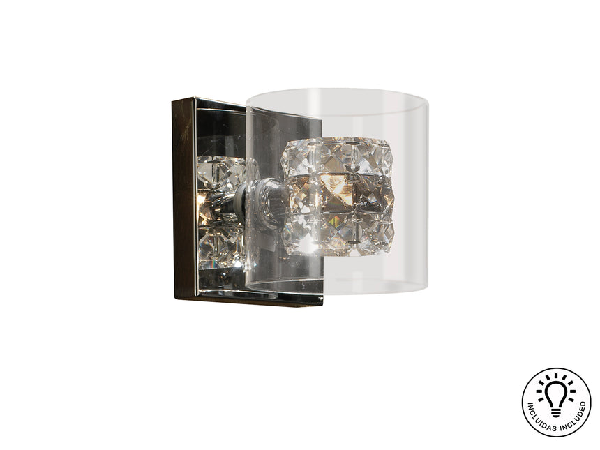 Lámpara aplique de pared Schuller Flash 1 luz transpare