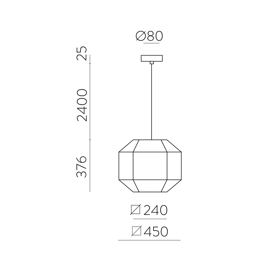ACB Bauhaus Pendant Ceiling Lamp White Black Kit White LED E27 C3917482BN