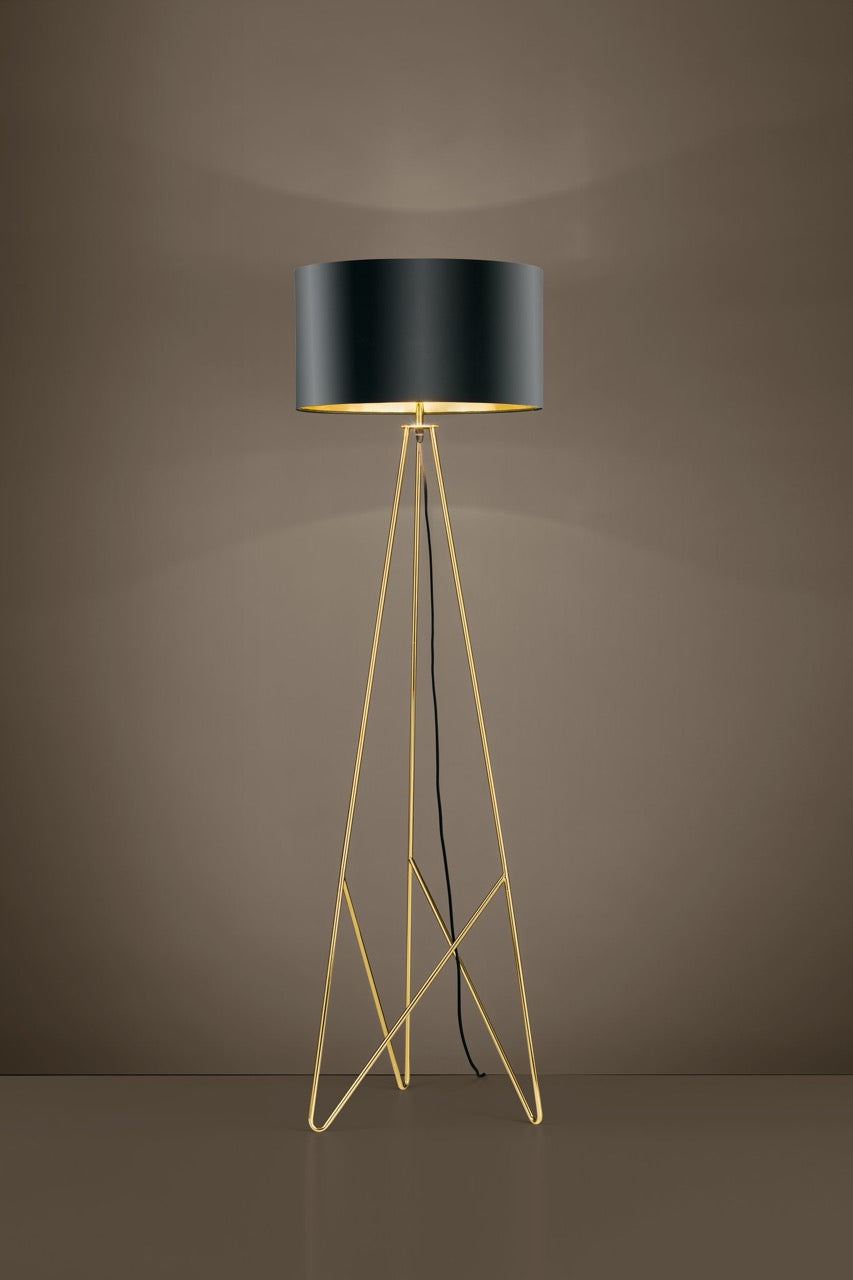 EGLO design 39231 Lámpara de pie negro, oro