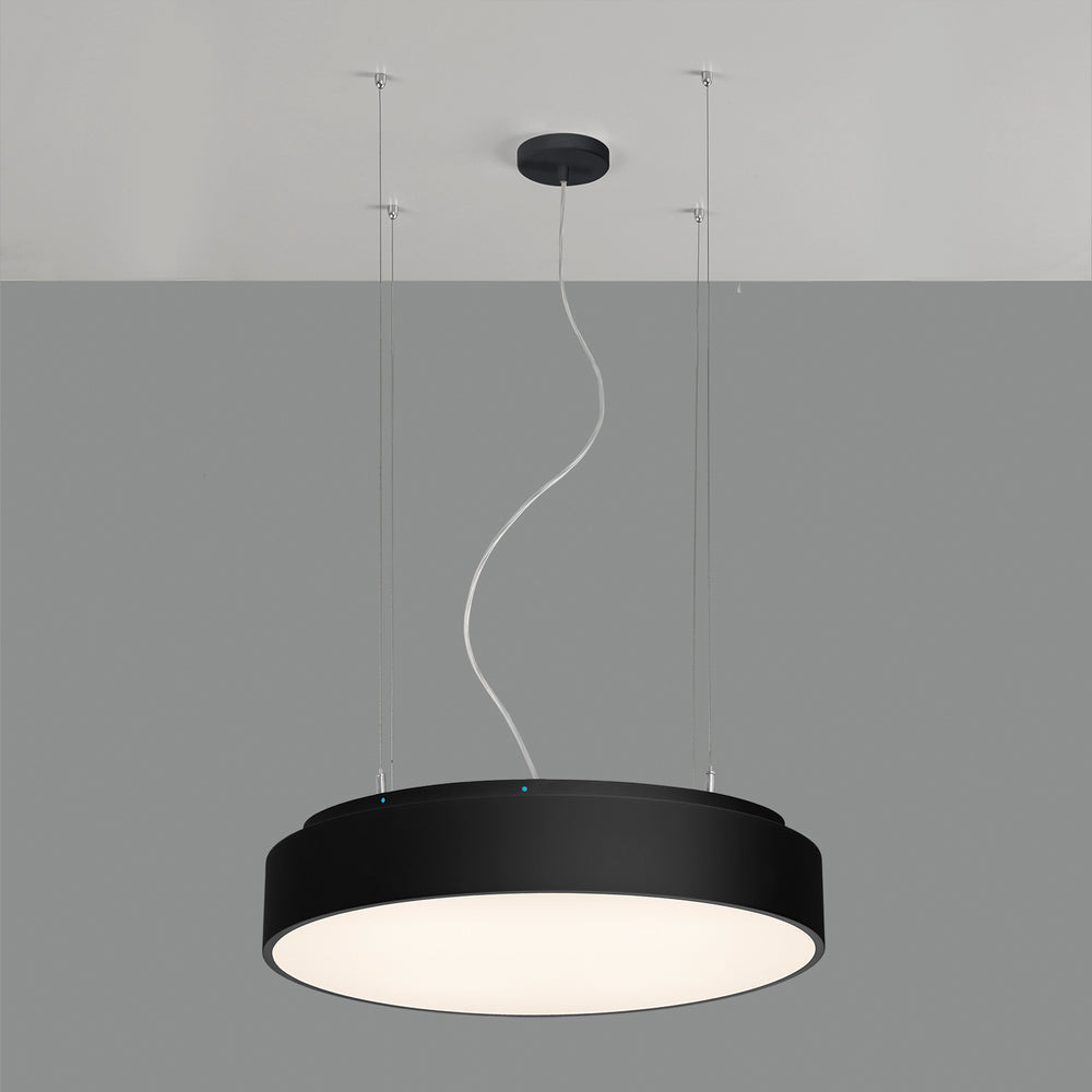 ACB Isia Air Cleaner Pendant Ceiling Light Black T5 UV-C 2x + LED Remote Control, Slide Switch C3927270N