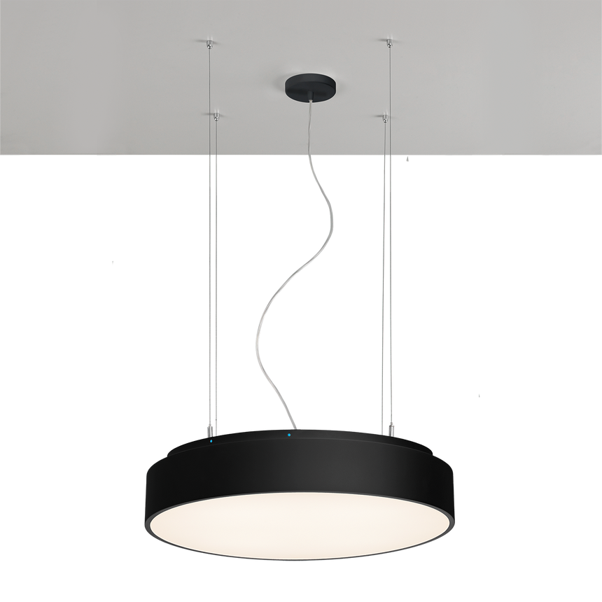 ACB Isia Air Cleaner Pendant Ceiling Light Black T5 UV-C 2x + LED Remote Control, Slide Switch C3927270N