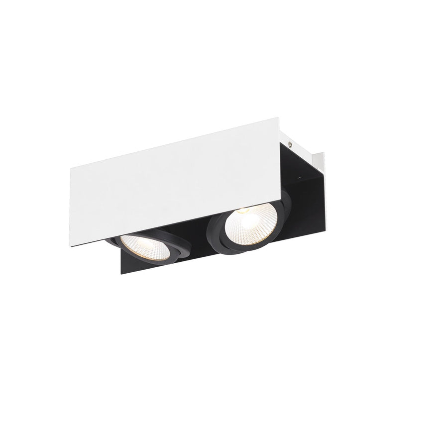 EGLO Vidago Plafón LED regulable aluminioacero blanconegro 39316