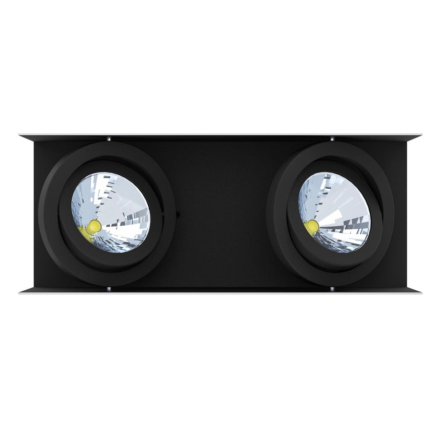 EGLO Vidago Plafón LED regulable aluminioacero blanconegro 39316