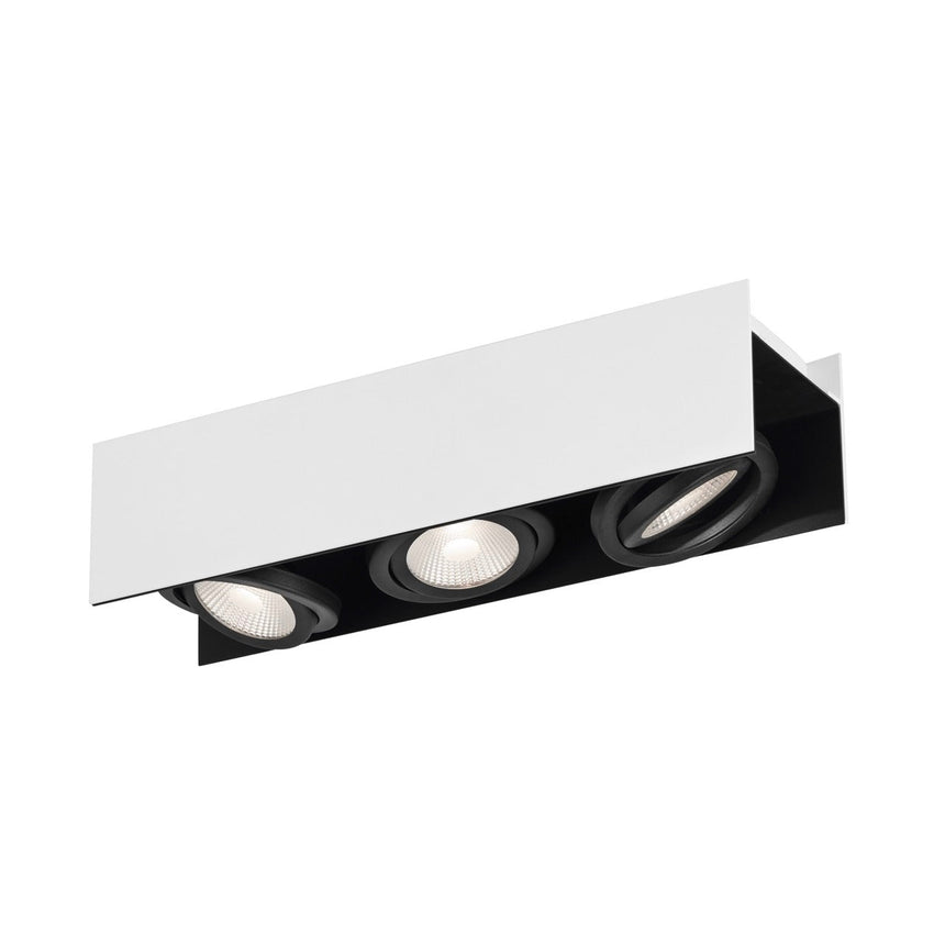EGLO Vidago Plafón LED regulable aluminioacero blanconegro 39317