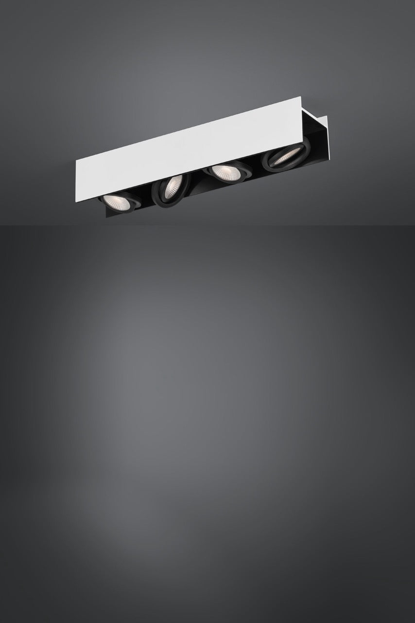 EGLO Vidago Plafón LED regulable aluminioacero blanconegro 39318