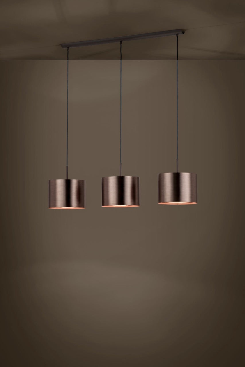 EGLO Saganto 1 Lámpara de techo colgante acero plástico café cafécobre 39357