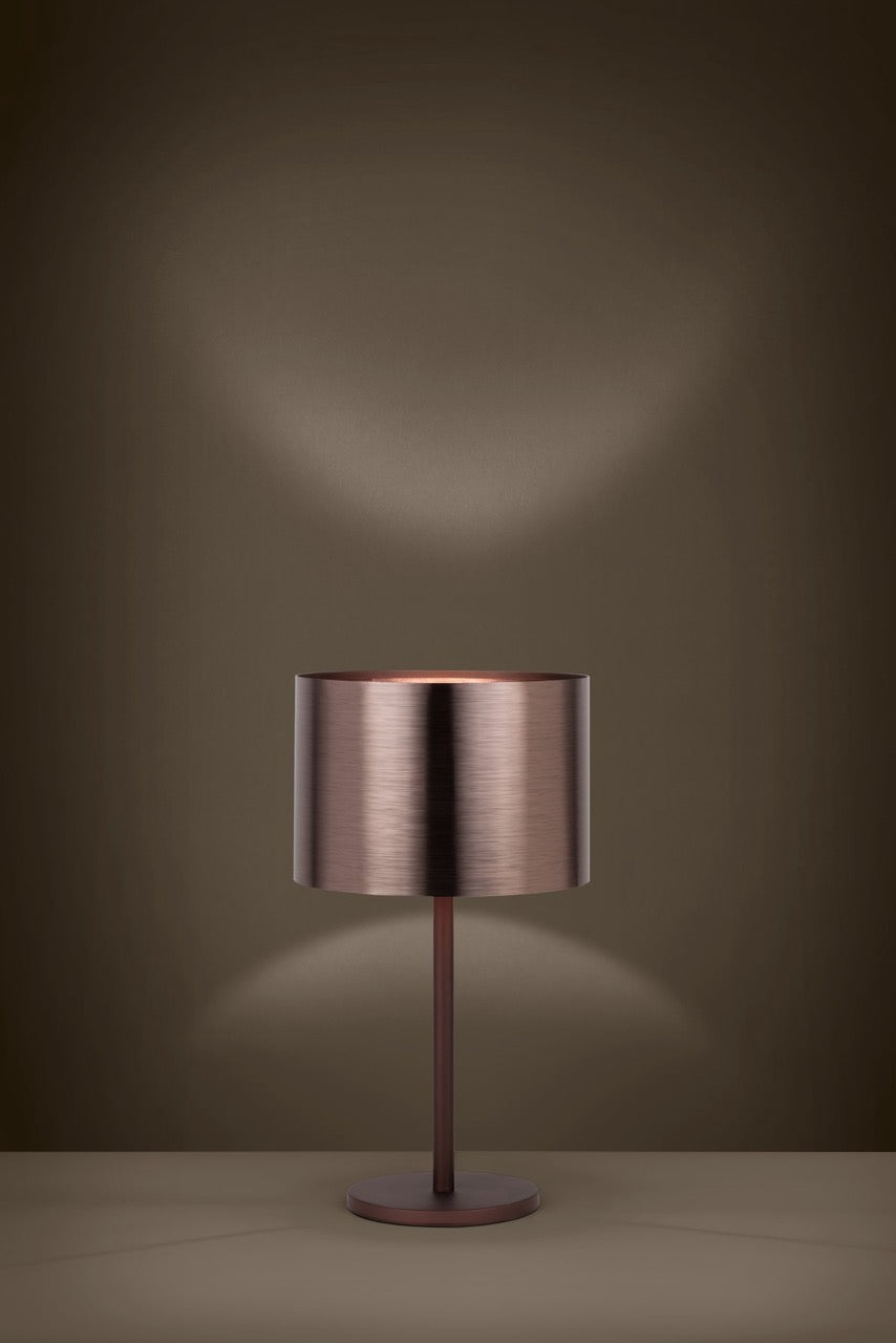 EGLO Saganto 1 Lámpara sobremesa acero plástico café cafécobre 39394