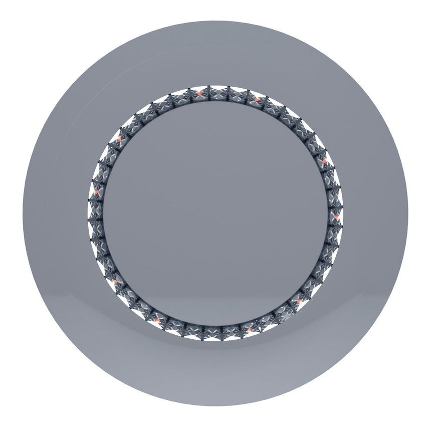 EGLO Principe Plafón LED regulable acero cristal cromo claro 39401