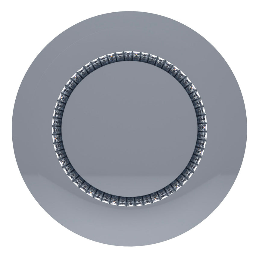 EGLO Principe Plafón LED regulable acero cristal cromo claro 39402